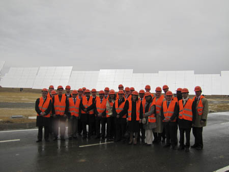 Twenty-one diplomatic representatives accredited in Spain visit the world’s most advanced solar-thermal plant
