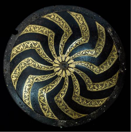 Shield Boss, India or Persia, 17[sup]th[/sup] Century, Steel and gold, Furusiyya Art Foundation, Liechtenstein
