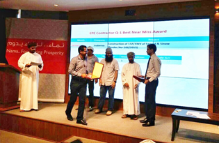 Abengoa wins first prize in the Health & Safety & Environment Week Campaign 2017 in Oman