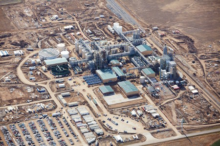 Abengoa’s second generation cellulosic ethanol plant in Hugoton, Kansas.
