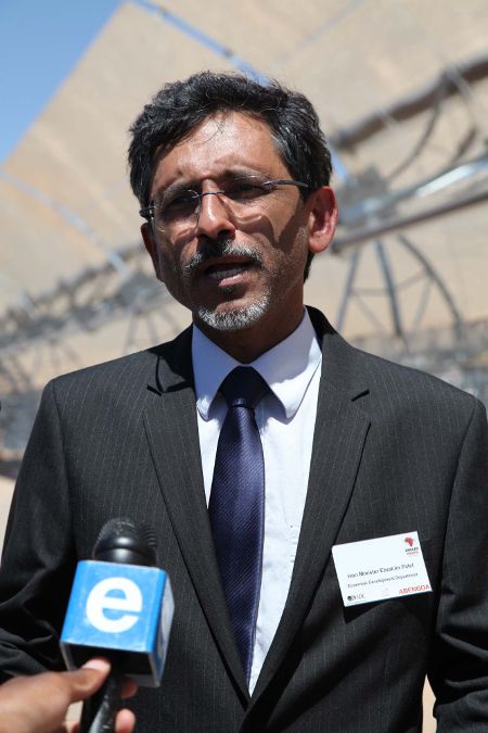 Ebrahim Patel, Minister of Economic Development, at the official inauguration of the plant.